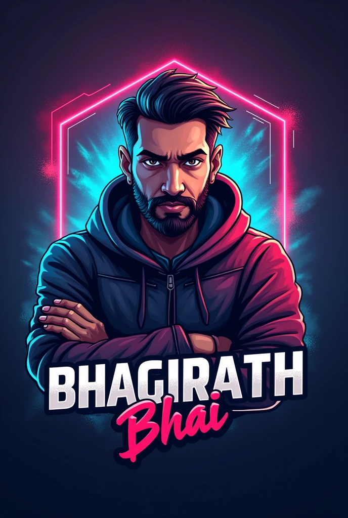 A gaming channel logo name is bhagirath bhai