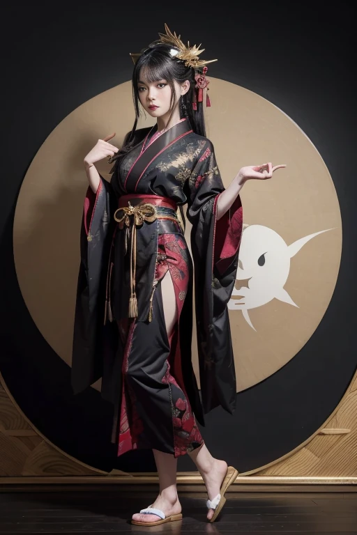 Big Tits,Big Ass,
Female Tengu Costume • Kimono:
• color: Deep red or black、Kimono with strong colors such as dark purple as the base color。This shows her majesty and awesomeness.。
• Design: The kimono features clouds and mountains、Embroidered with natural motifs such as wind.、It shows her connection to the forces of nature.。The hem and sleeves are long、With a graceful swaying design、Every time you move it gives the impression of dancing with the wind.。The sleeves and collar are decorated with gold and silver threads.、Creates a mysterious atmosphere。
• Obi: The belt is black or gold.、It is tied in a gorgeous way。For the obi decoration、It is inscribed with the spirit of the mountain and talismans to ward off evil.、It is a symbol of her power.。
•accessory:
• Mask: Female Tengu may wear only half of a traditional Tengu mask.。The masks are white or red、He has a sharp nose and strong eyebrows.。When you take off your mask、Beautiful but cold expression、Emphasizes the fearsomeness of Tengu。
• Hair ornament: Long hair、Black hair tied up、There were gold and silver hairpins、It is decorated with feathers that symbolize the wind.。Hairstyle、In traditional Japanese style、It gives a sense of elegance and strength at the same time.。
• Feet:
• He is wearing high wooden clogs.、You can walk without making a sound。It is said that there is a mechanism on the bottom of the geta that creates wind.、There is a legend that just walking makes the wind blow.。
Female Tengu Makeup • Skin Color:
• White skin、It gives the impression of being cold like snow.。This emphasizes her supernatural presence.。
• eye:
• Eye makeup uses dark black and crimson shadows.、Creates strong shadows around the eyes。This、The eyes look sharp、It emphasizes her strength and mystique.。Eyeliner is long、Draw the outer corner of the eye slightly upwards.、Reflecting traditional Japanese aesthetics、Expressing the fearsomeness of Tengu。
• eyeの色は金や赤で、Unlike normal humans、She has a mysterious and strong gaze.。This、It