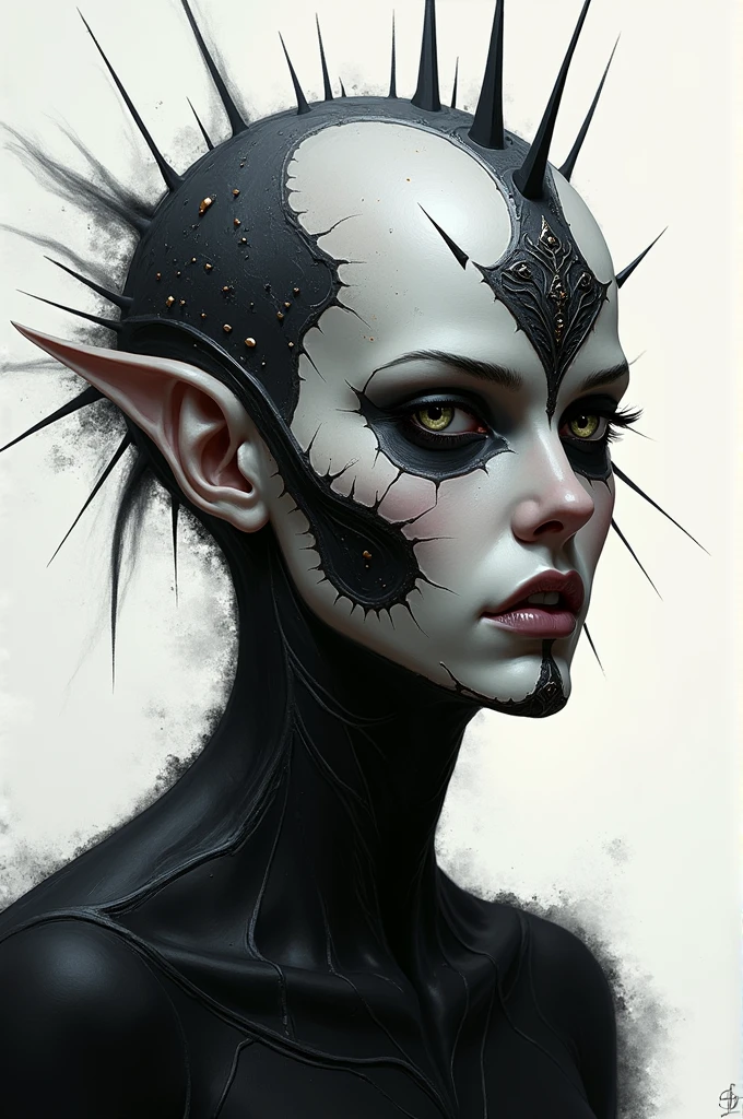 award winning portrait photo of a female rogue assassin, wearing biomechanical techwear armor made of human bones, (backlighting:1.4), digital painting, concept art, smooth, sharp focus, rule of thirds, dark fantasy,intricate details, medium shot, (shallow depth of field:1.1), by sandra chevrier, art by RFKTR_rootrex <lora:nsfrati:0.7>