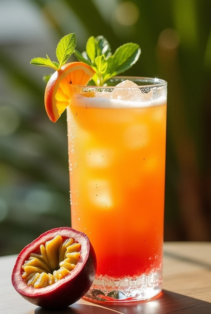 Passion fruit chilcano