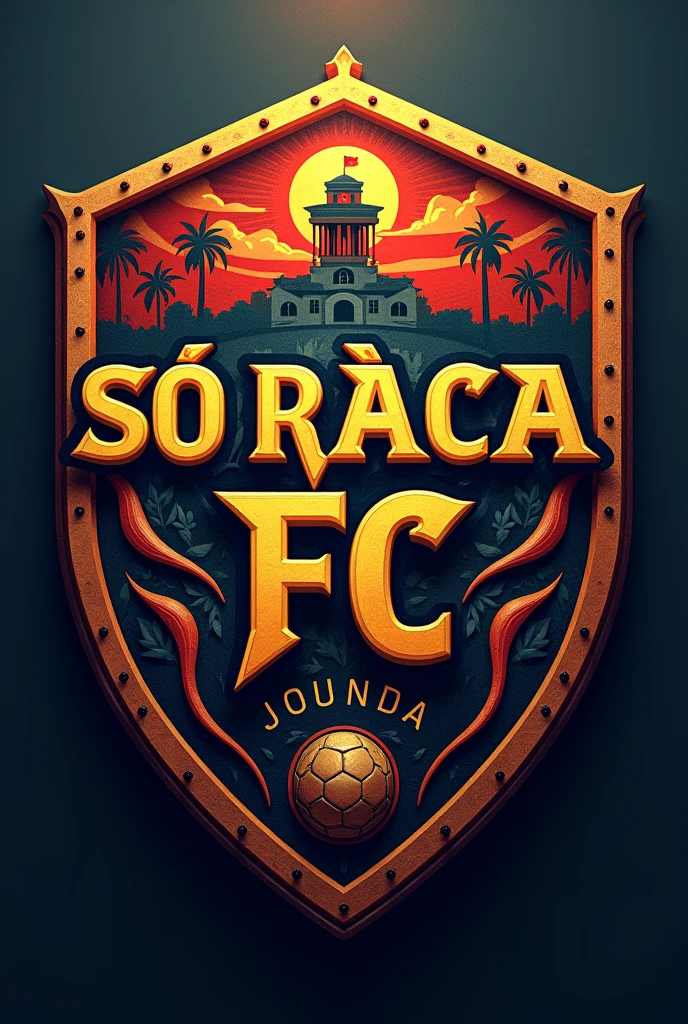 Shield of a football team called Só Raça FC