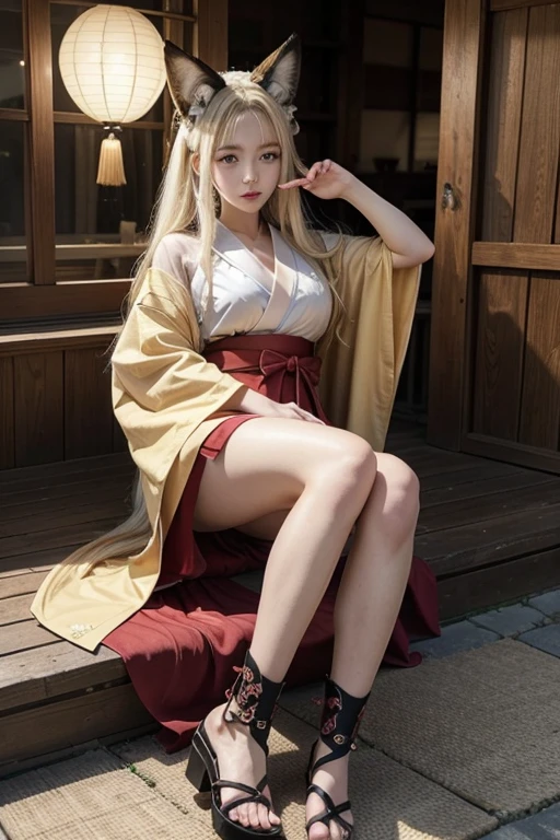Big Tits,Big Ass,

Nine-tailed fox cosplay costume

•	Kimono-style top:
	•	Design: To symbolize the nine-tailed fox、Wear a luxurious and alluring kimono-style top。wide sleeves、Long, drooping design、Sways gracefully every time you move。The collar of the kimono is open deep、Emphasize sexiness。
	• color合い: redや金、Based on white、Embroidered with sparkling embroidery。especially、Designs inspired by fox fire or、The tail pattern is embroidered as a symbol of the nine tails。
	•	Skirtまたは袴:
	•	Skirt: The skirt、Has slits for easy movement、Combines allure and mobility。Skirt length is above the knee or、Ankle length、Enhances sexiness。
	•	Hakama: As another style、Traditional hakama may be incorporated。こちらはredや黒、Gold color scheme、Embroidered and decorated with luxurious designs。
	•	Nine tails:
	•	Tail arrangement: The most distinctive part, the nine tails、Attached to the waist in a way that hangs down。The tail is made of fluffy fur、There is a sense of volume。Each tail is designed to move independently、It looks like it's alive。
	• color: Tail color is white, matched to the costume、red、Or gold、Designs with black tips and gradation are also popular。
	•	Ears:
	•	Fox ears: In my head、Wear a headpiece modeled after fox ears。Ears大きめで、Designs that match the color scheme of the kimono。White and gold、redの耳に黒い縁取りが施されていると、It looks more real。Ears、Stand a little diagonally to emphasize the allure。
	• Feet:
	•	Straw sandals or boots: At your feet、Wearing traditional straw sandals、Wear sexy heeled boots。In the case of straw sandals、Choose one with decorations on the strings、In the case of boots、黒やredのレザーで、Overall, it gives a sharp impression。

Nine-tailed fox cosplay makeup

•	Eye makeup:
	•	Eye makeup: Eye makeup is designed to reproduce the sharp eyes of a fox、Draw a cat-eye eyeliner、redや金のアイシャドウを使って妖艶な印象に仕上げます。Long eyelashes、Use dark mascara to emphasize the ends of the eyes。
	•pupil of eye: Using colored contact lenses、狐のような黄色やredの瞳にすることで、Further enhances the mysterious impression。
	• Lips:
	•	Lip color: 唇は深いredや暗い紫色で、Layered with glossy lip gloss、Creates a sexy and attractive mouth。
	• Skin:
	• Skinは白く仕上げ、Glossy finish、Emphasizes the mysterious atmosphere of the fox。頬にはほんのりredみを加える程度で、Maintain an overall mysterious and alluring atmosphere。
	•	Other decorations:
	•	Face paint: On the forehead and cheeks、Applying fox fire and magical patterns with face paint、Emphasize the more yokai-like appearance。