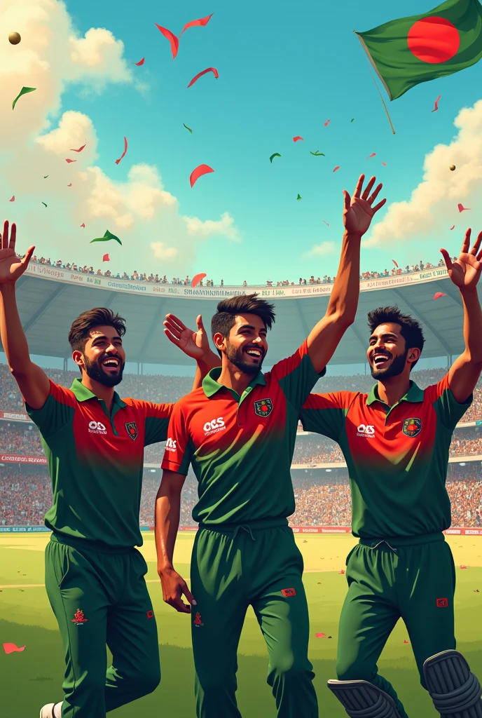 Bangladesh cricket team Win test series against Pakistan please make joy picture