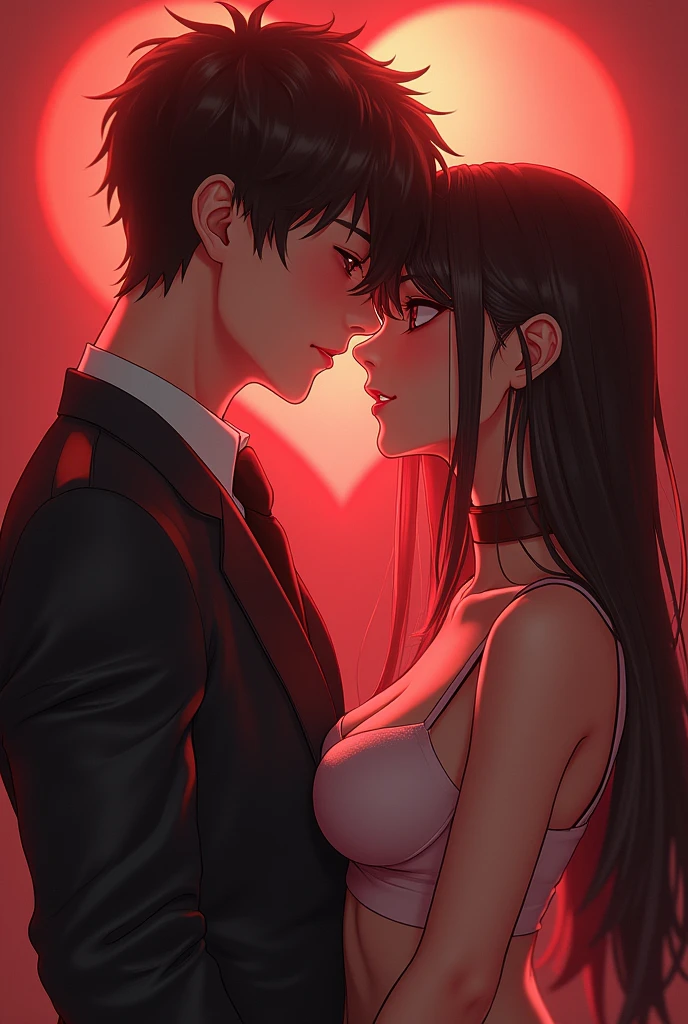 Sex scene between two characters from a hentai
