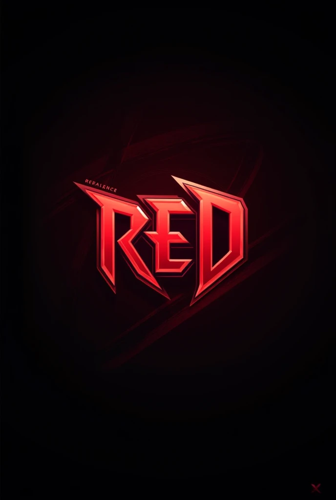 Create a logo that says red color With gaming style
