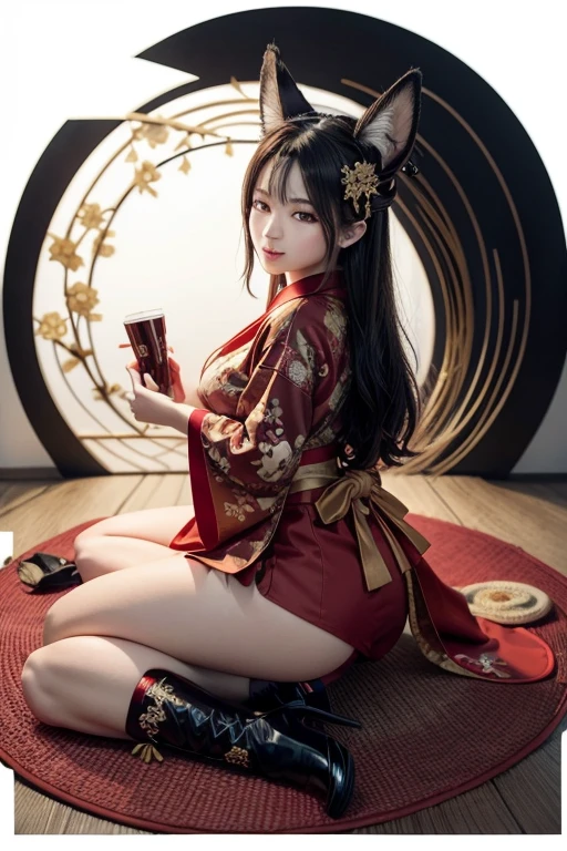 ​masterpiece、NSFW、top-quality、ultra-detailliert、Fine-grained and beautiful eyes、(,japanes),(Oiran Outfit),(Kimono with delicate Japan,Kimono with cherry blossom pattern,Kimono based on black,In the middle of taking off the kimono,Breakdown), (The obi of the kimono is untied.), (Best thighs),absurderes,Real human skin, (Beautiful body,The sheen), (Soft lips,Lips parting,slightly open mouth,droolng),(Very gentle and beautiful,beautiful countenance,kawaii faces,A slight smil,ecstacy),(Light brown hair,Longhaire), (a beauty girl,Beautie,idol,teens girl,chiquita,Gamine), sexual excitement,Sex Expressions,Vaginal runaway, (Large open legs,Open your crotch,M-shaped legs,Emphasis on open legs,Crotch bite),(Open your legs wide,Pose with the crotch sticking out),(Black lace panties with a lot of crisp exposure,Small panties,protruding from panties), (tiny chest,big areolae,Exposed nipples,crisp nipples), (Mansuji,mekosji,Love juice,cum shots,White liquid overflowing from), (pov from down,Looking down), (dark ambiance,temple,Old buildings in Japan,shrines,God Online),8K,ultra-detailliert,The best illustrations,sharpnes,Hi-Res,