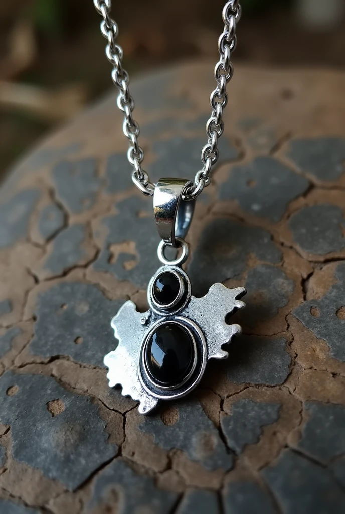 3. **chain**:
- **Materials**: Recycled silver and black onyx.
- **design**: chain de plata con un colgante en forma de la silueta del mapa de Honduras, in the center of which a small black onyx stone is inserted.
- **Size**: Length of the chain 45 cm, 3cm pendant.
- **colors**: Shiny silver and onyx black.
- **cultural relevance**: The map symbolizes unity and national pride., while onyx represents protection and inner strength.