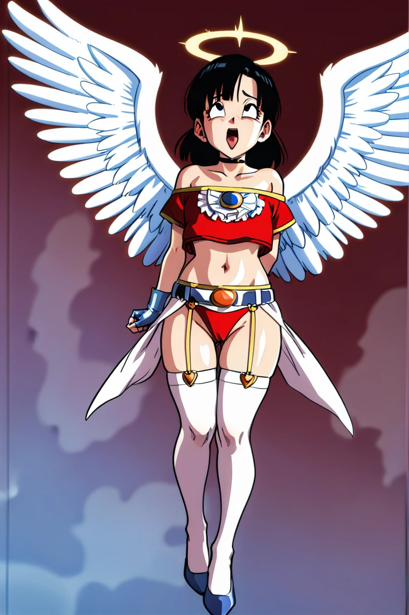 anime girl with angel wings and a big ass, angelic wings on her back, super wide angel, wide angel, ecchi, anime goddess, ecchi anime style, wing, commission for high resolution, | fine detail anime, ahegao, angel girl, anime barbie in white stockings