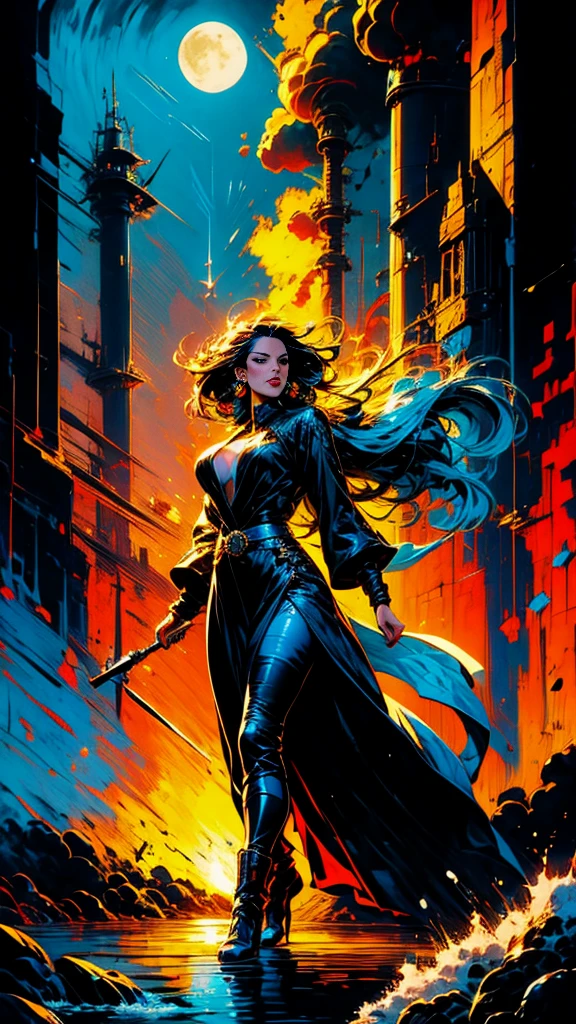 (masterpiece:1.1), (best quality:1.1), (aesthetic:1.1), (vibrant colors:1.2), BREAK,
(surreal:1.1), (industrial:1.0), BREAK,
(solo:1.2), (dynamic pose:1.0), (Adult Flim Actress Daisy Marie:1.1), (windy:1.0),