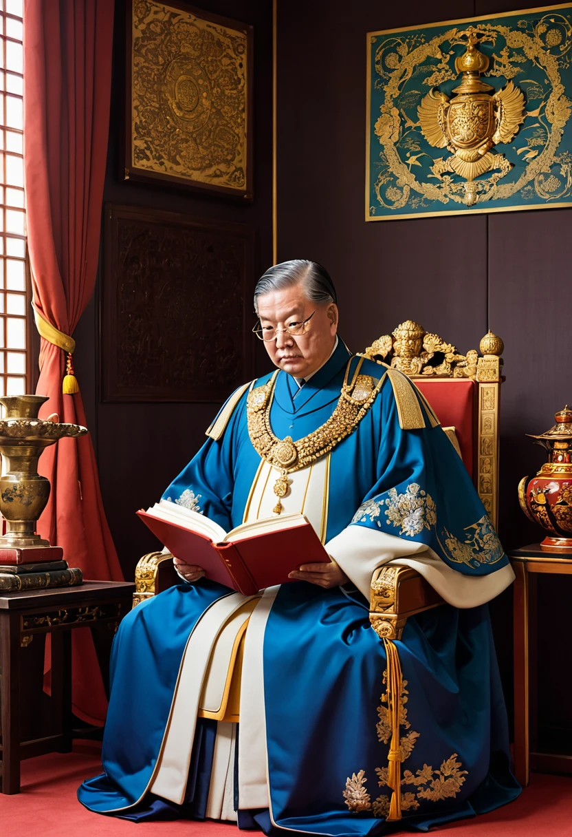 Knowledge of Imperial Studies,Emperor with a book