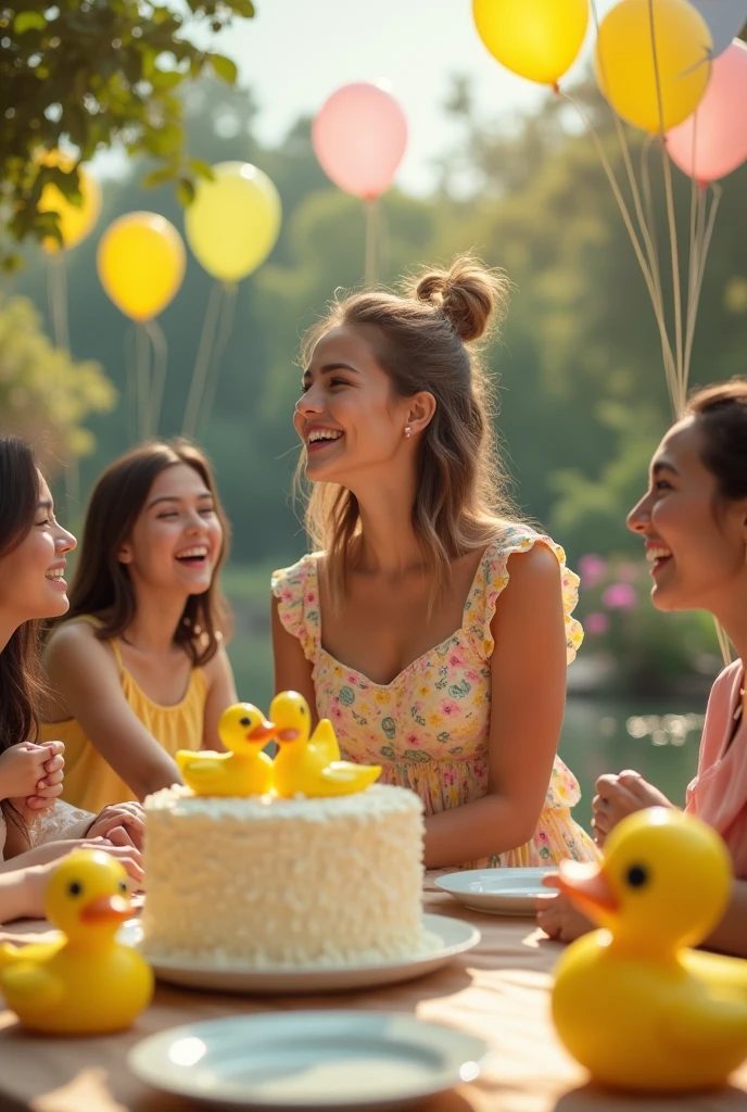 Design a cute duck birthday party for my girlfriend. It's a 22nd birthday party