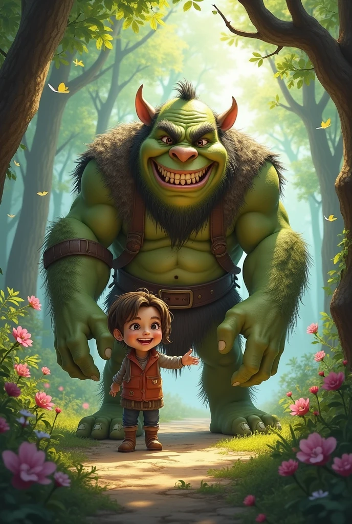 My childhood friend, Ogre, smiles at me!!!