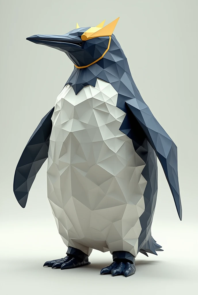 Polygonal long-browed macaroni penguin