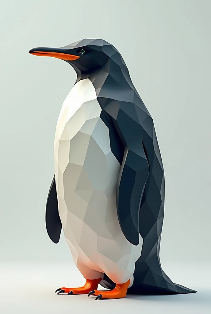Polygonal long-browed macaroni penguin