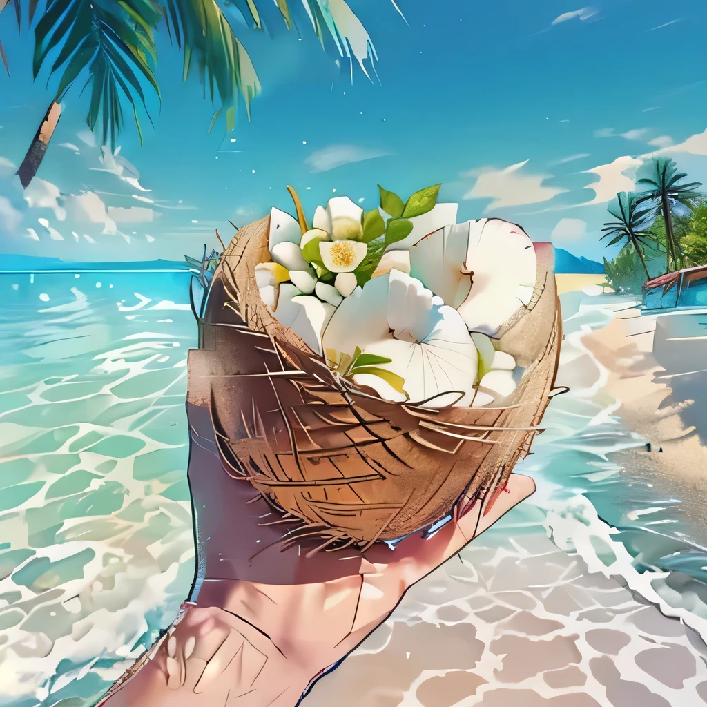Coconut flesh