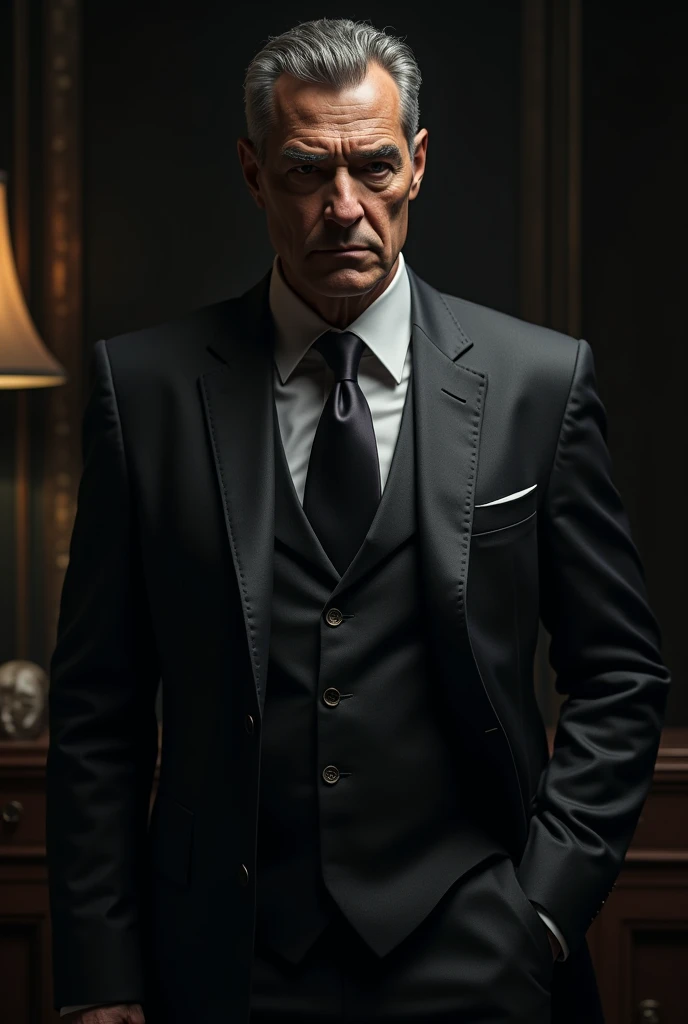 Business man style in dark personality