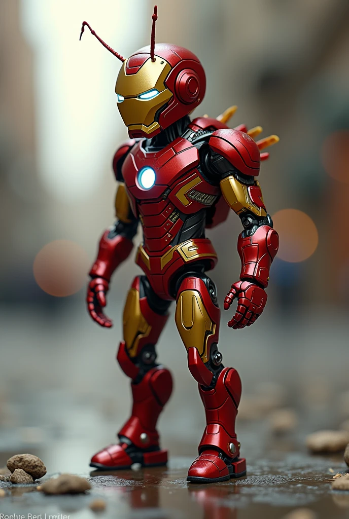 A ant in ironman suit
