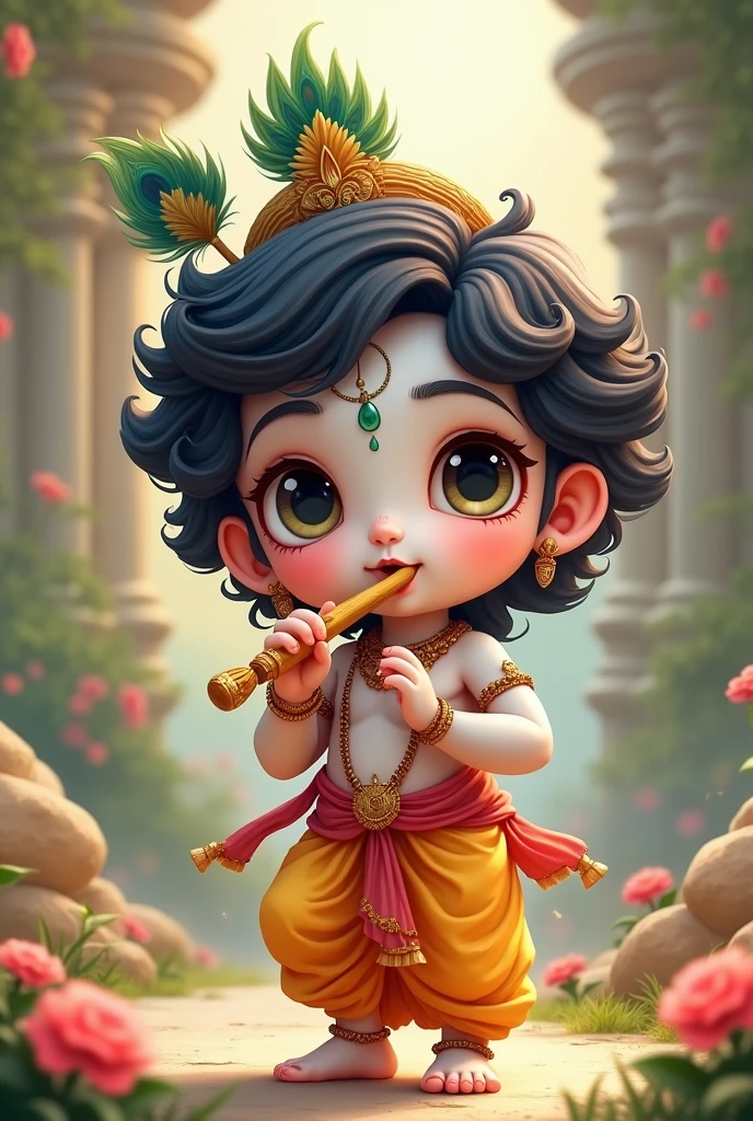 Cute form of God Krishna not anime