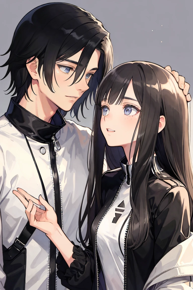 man and woman, couple, love, mature, a cat woman, she has freckles, she has dark brown eyes and an upturned nose, she is happy and smiling, she has long wavy hair, black hair, she is wearing aviator sunglasses with clear lenses in a soft watercolor style. The girl's clothes must be pink, purple, and blue in celebration of the bisexual, with stains of ink and watercolor mixing and filling the scene. he has blonde hair, he is handsome, he is slim. There should be a subtle, nuanced change in colors using the impasto technique with gouache paint. There should be a light rain in the watercolor painting with a little watercolor paper texture and a pastel background.