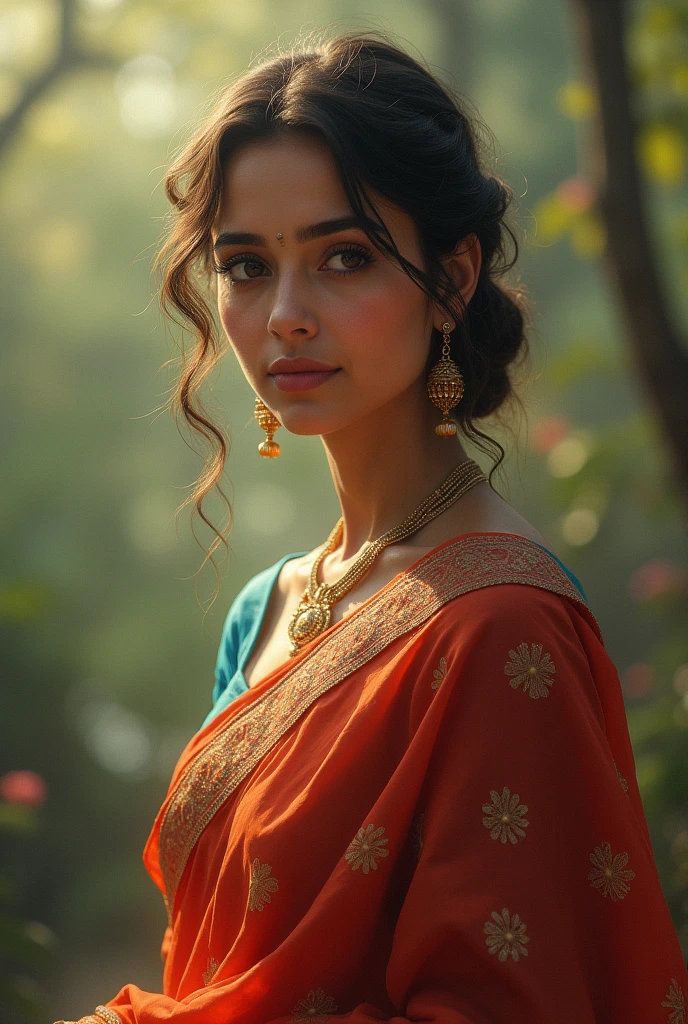 A indian women with sare
