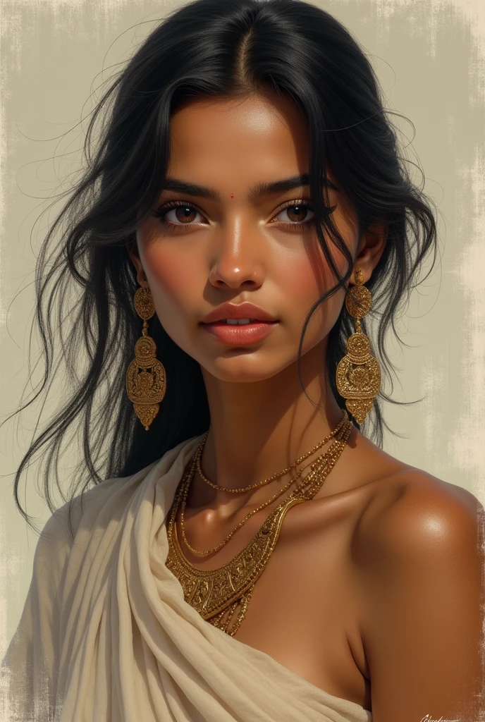 A indian women without drees