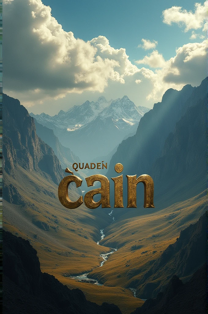 An image with the word cain written on it and an epic Argentine background