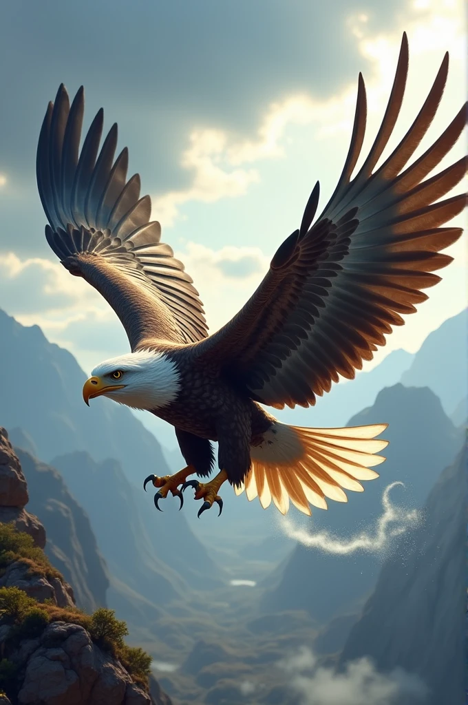 Mighty Eagle Flying 