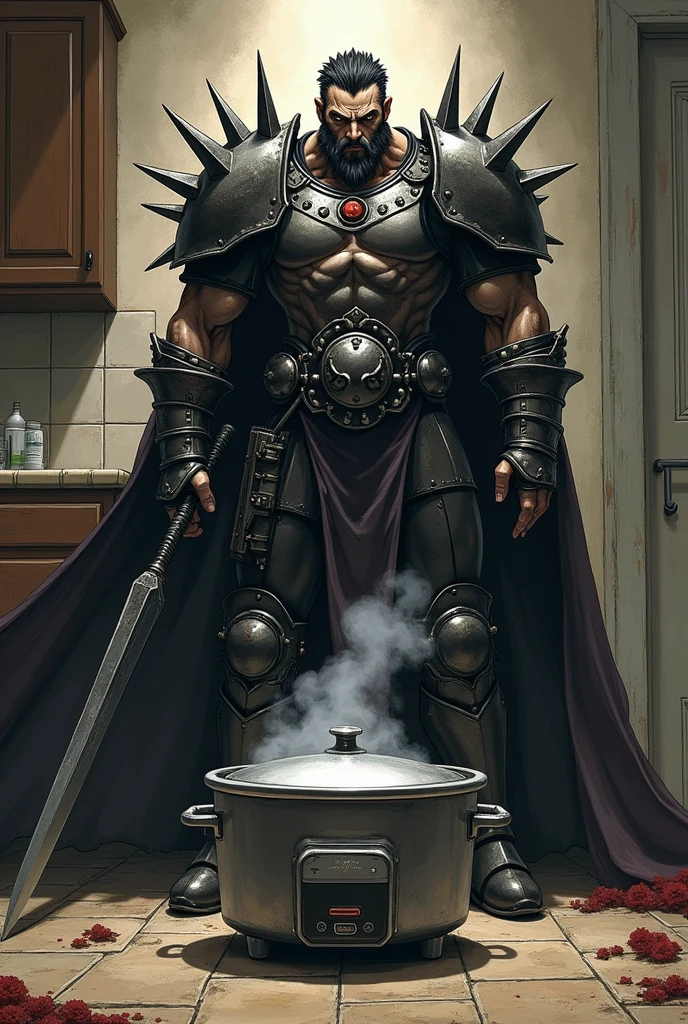 Guts from berserk marry with rice cooker
