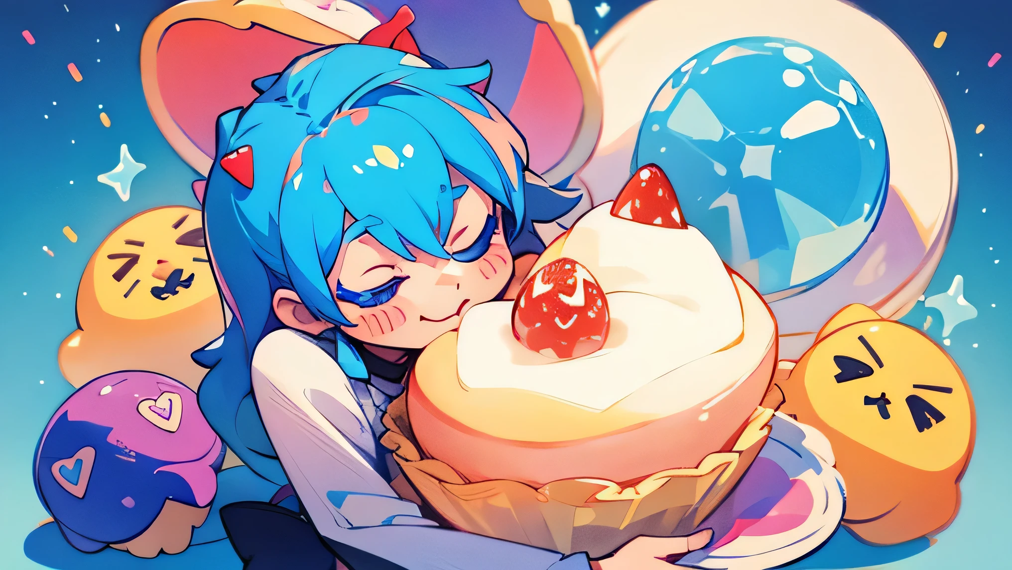 Pixel dots、cute、breakfast、ice、sweets