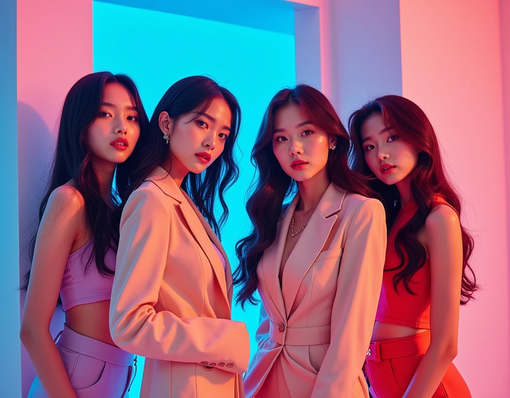 I'm taking photos for a new concept album.. Korean four-member female unit。 "Feel My Rhythm"