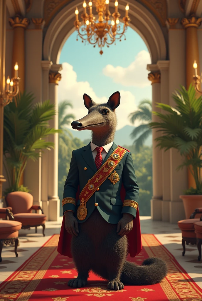 An anteater being president of the Dominican Republic