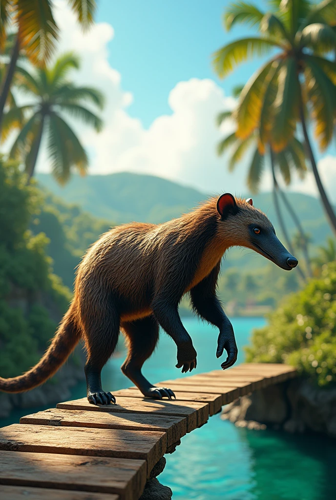 Now do the anteater, making the dominican republic a bridge