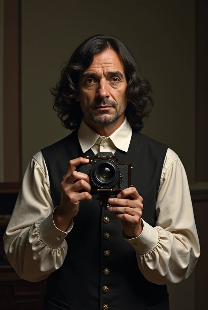 René Descartes taking a selfie