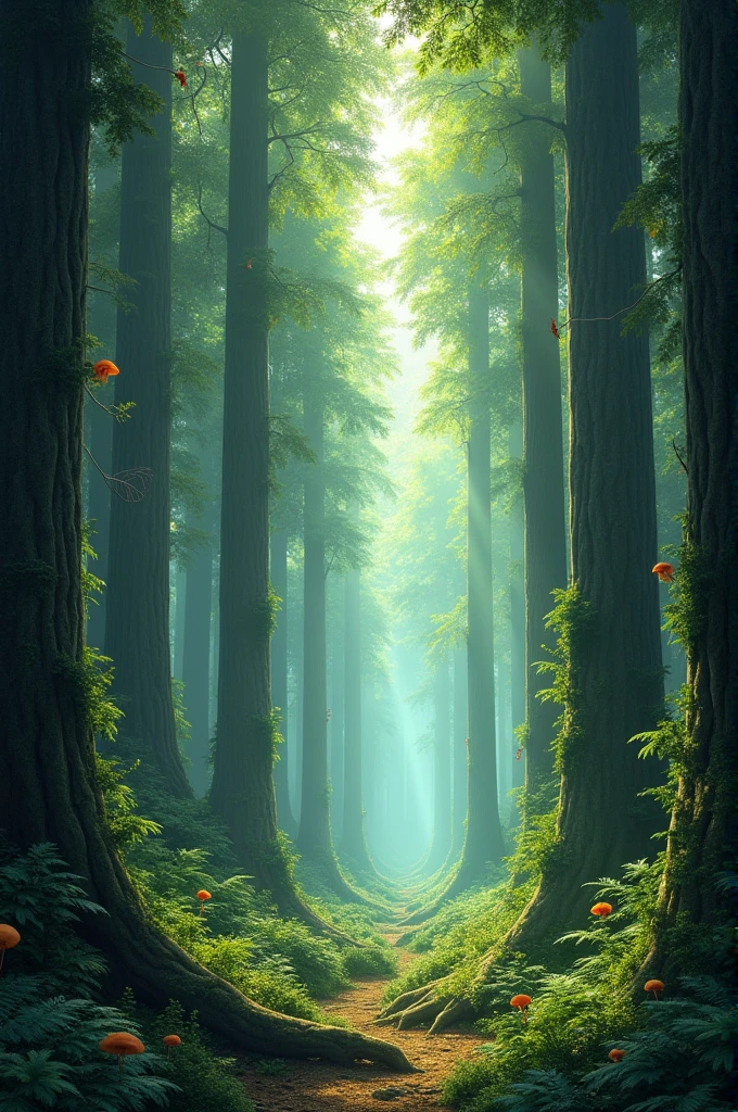 A stand up forest