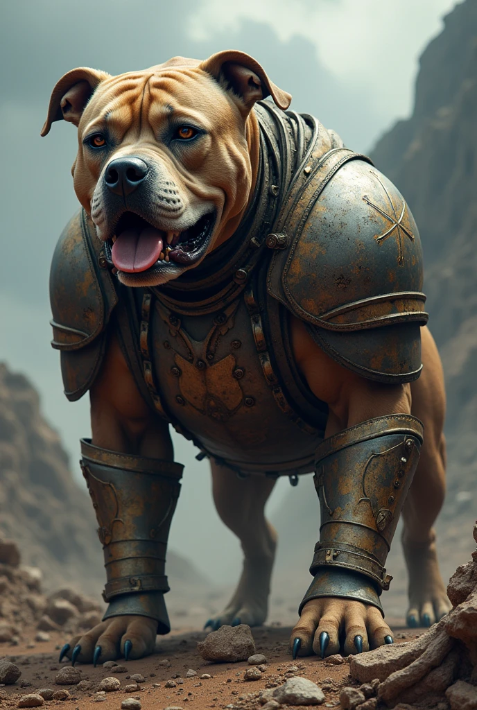 Pitbull in armor
