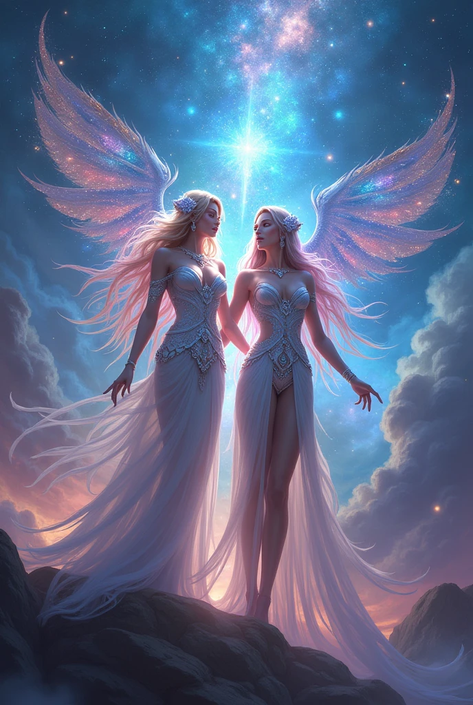 seraphine de league of legends y xayah de league of legends guardianas estelares
