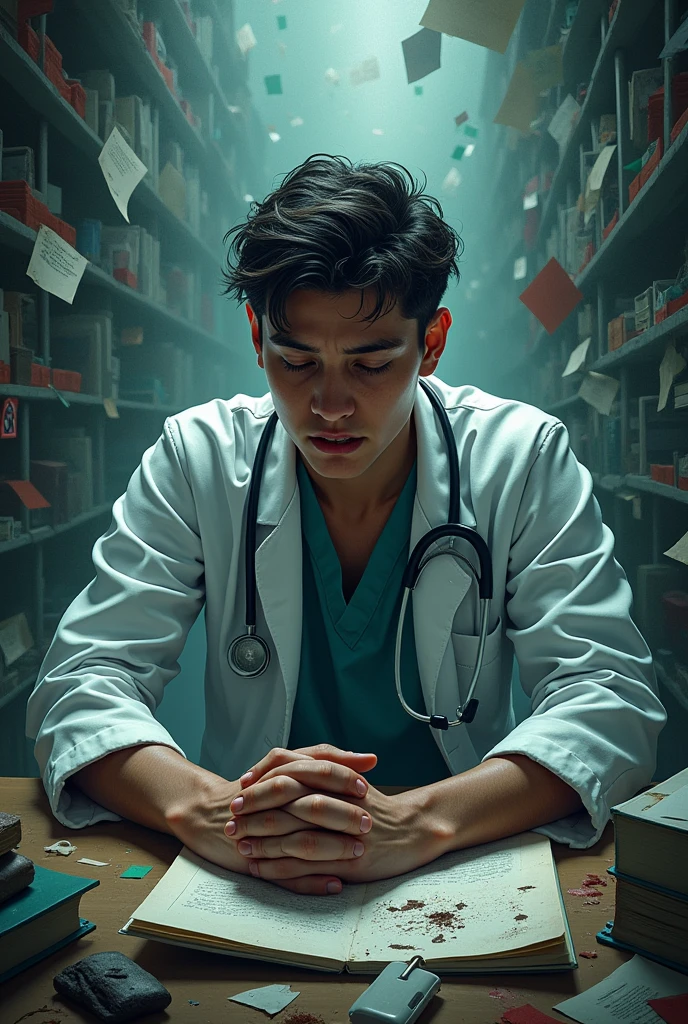 Poster entitled Cell Injury: The Perils of Medical Student Life
