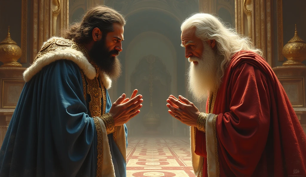 The king got angry at the saint