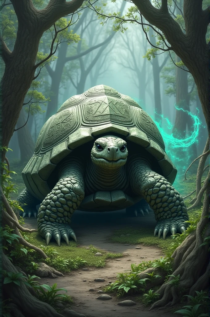 Stone and poison tortoise