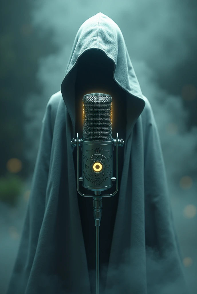 Create an image of a hooded microphone