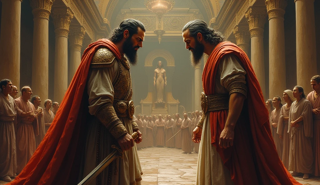 The king got angry at the saint
