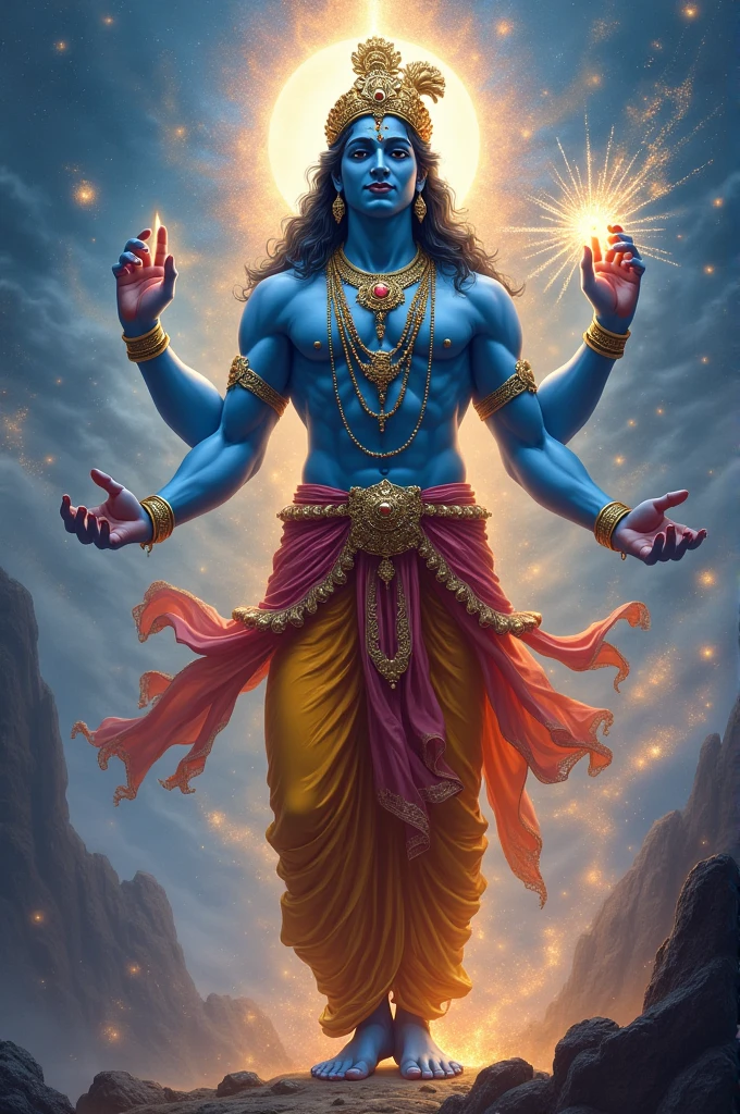 Shree krishna lord in god mode,