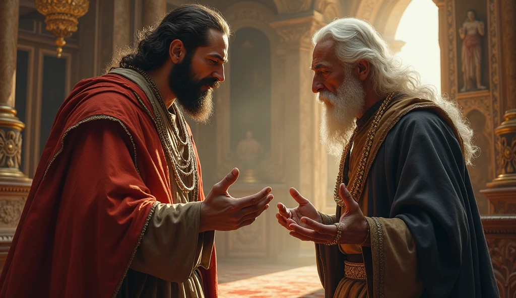 The king got angry at the saint