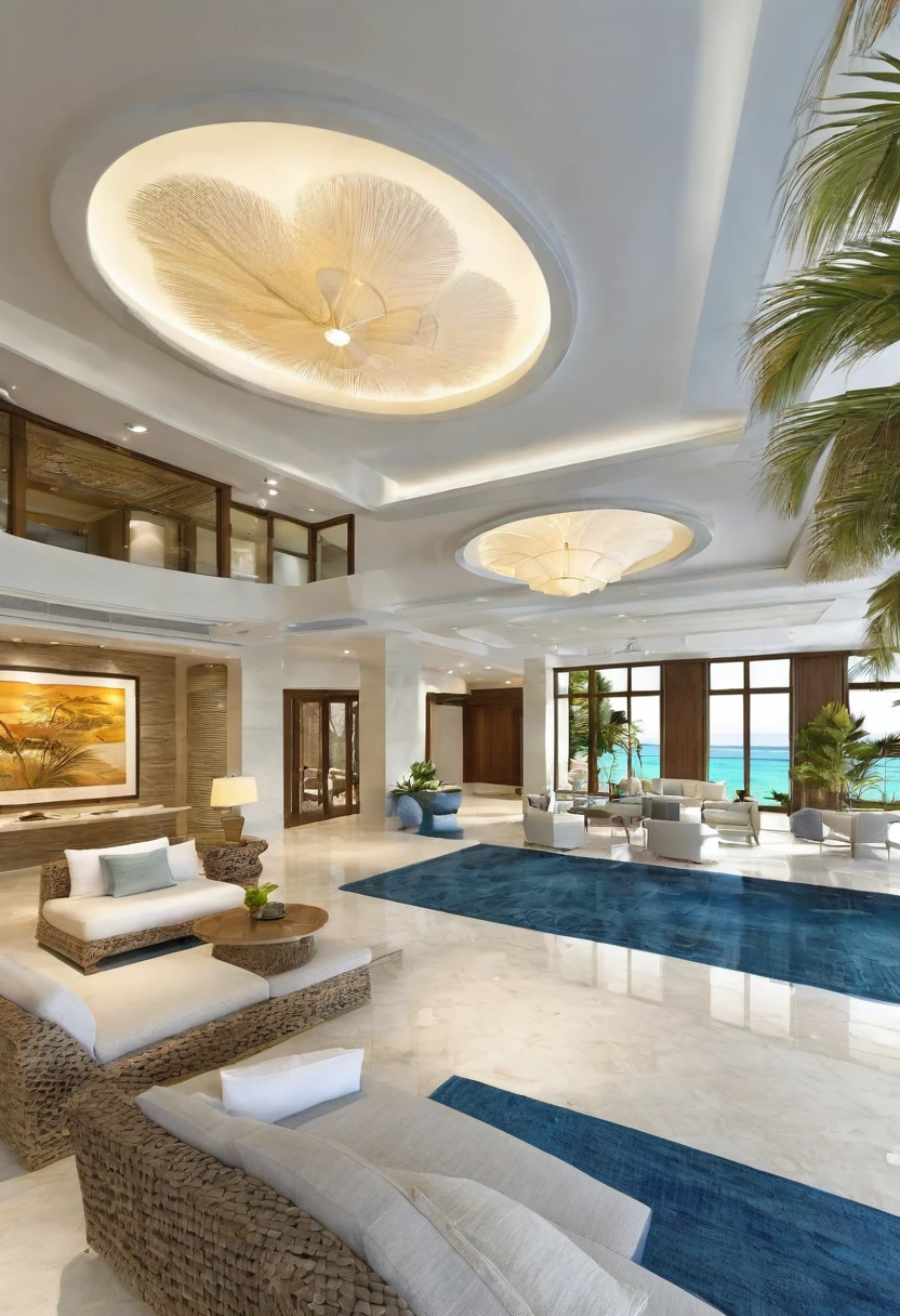Ocean Union，Beautiful sea and palm trees，Meeting facilities in coastal areas