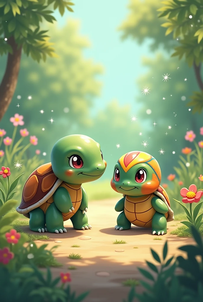 Pedro turtle and cute pokemon poison 