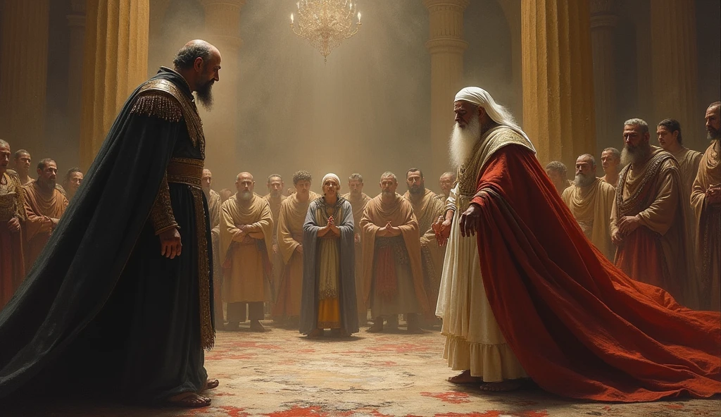 The king got angry at the saint