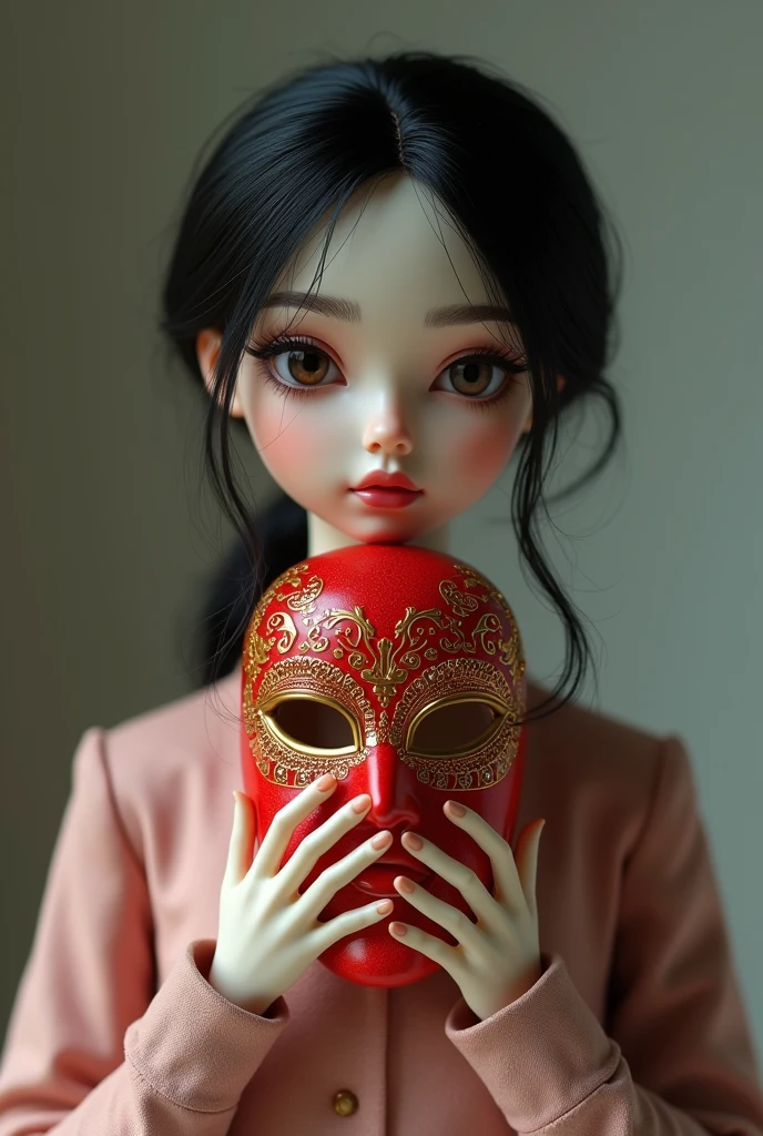 Lisha doll holded money heist mask