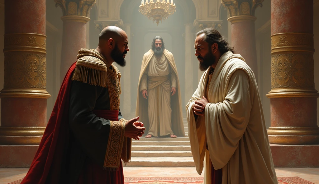 The king got angry at the saint