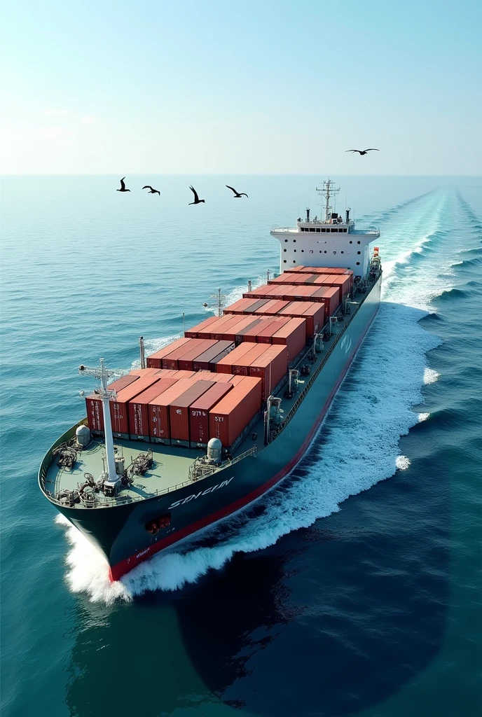 creates an image of a ship with a correctly distributed load