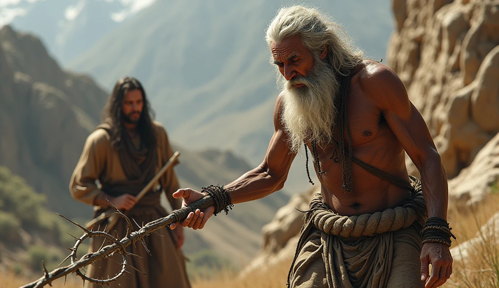 Sadhu ko kante ki chabuk se maara